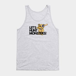 Mr. Button the Teddy Bear Monster Hunter Tank Top